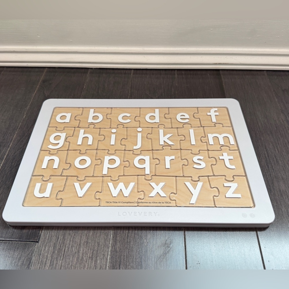 🎉HP🎊 NWOT Lovevery Letter Sounds Alphabet Puzzle - Acrylic Pieces Toddler Kids